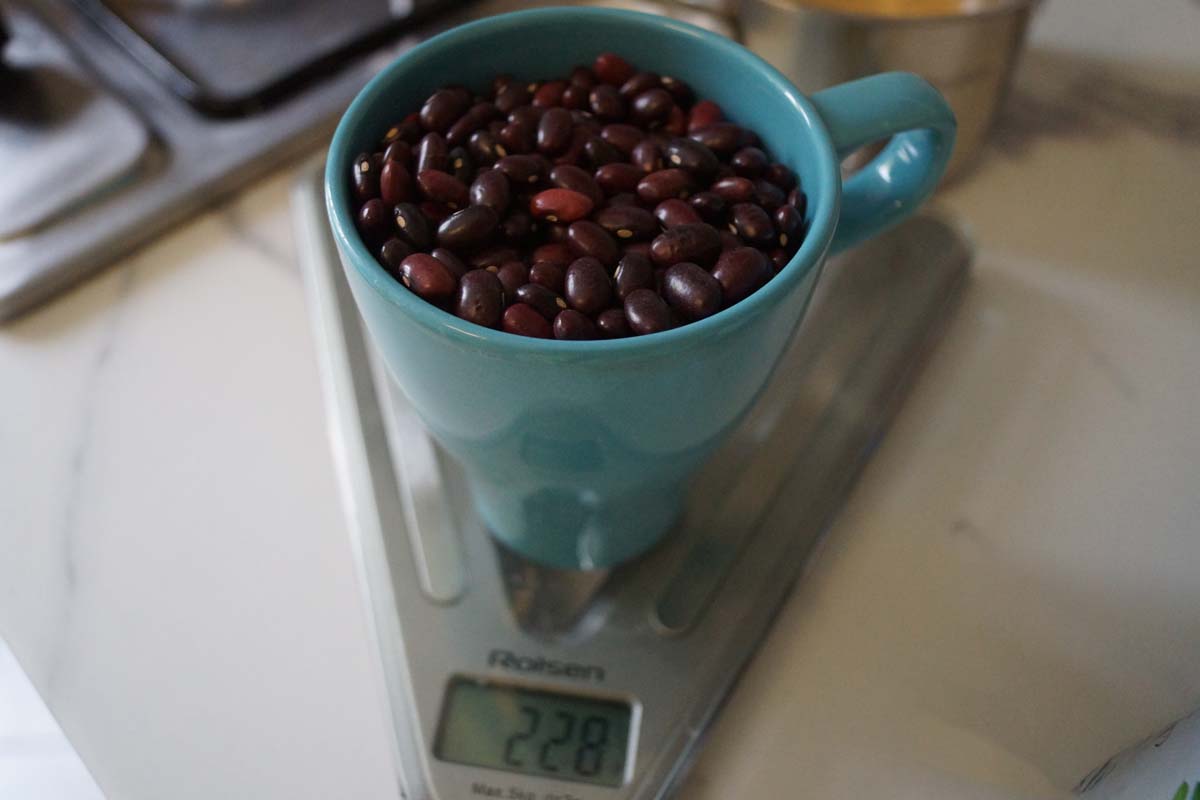 změřit fazole