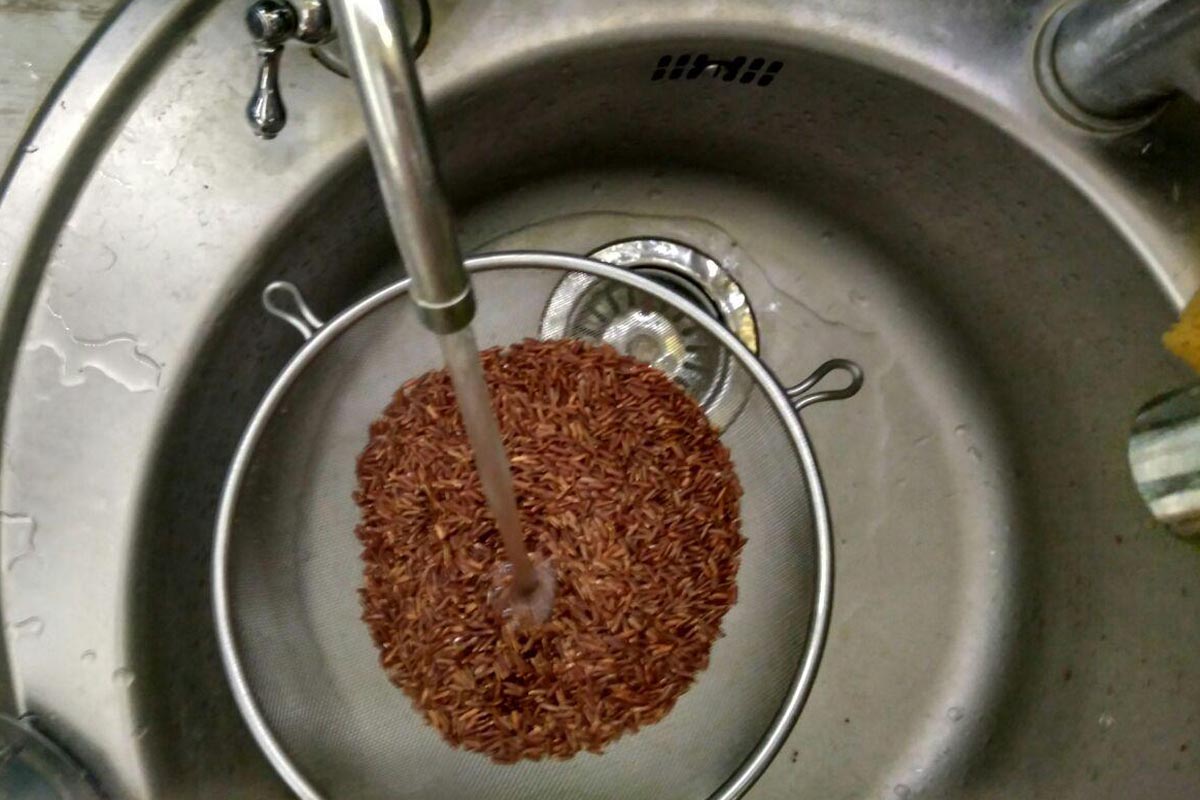 jak vařit umyté červené rýže