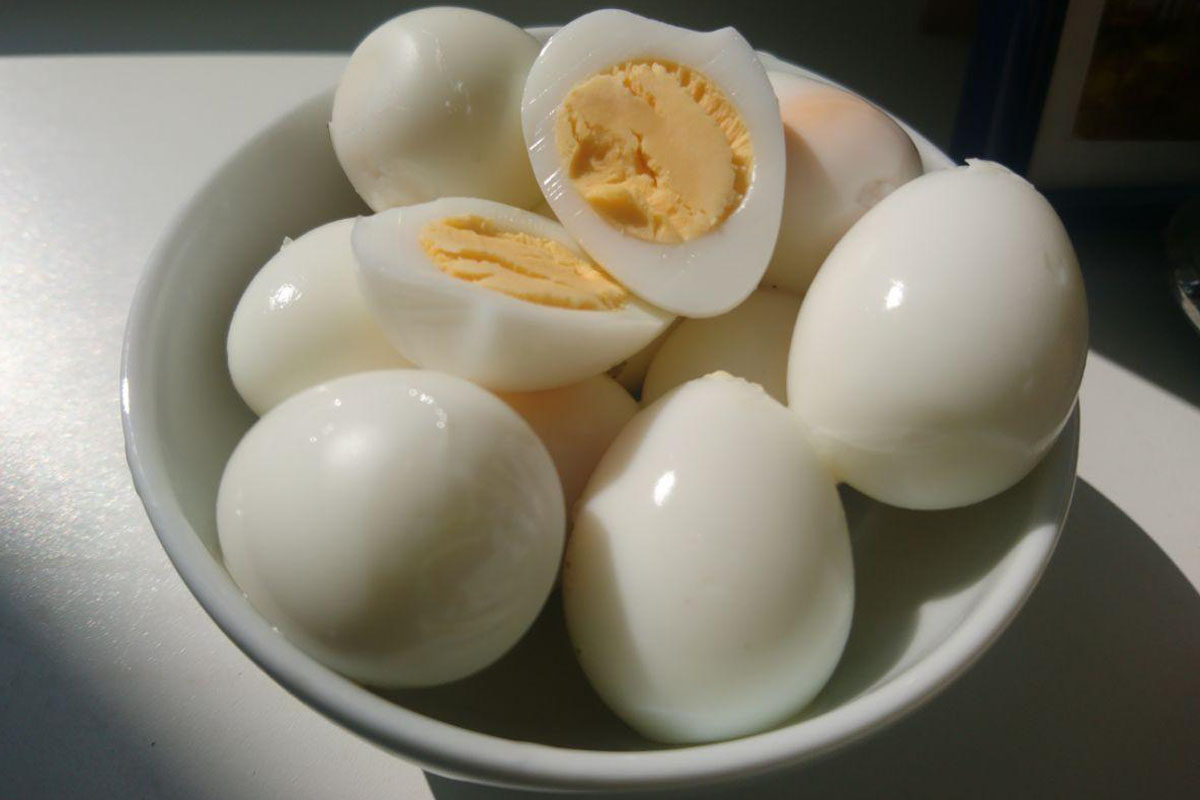 vařená křepelčí vejce