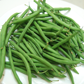 zelené fazole na salát