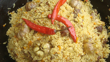 faire tremper le riz pour le pilaf