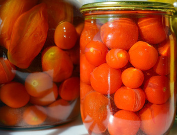 tomates marinées