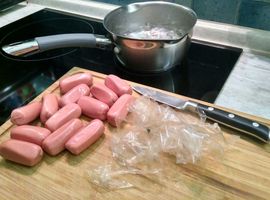 mini sausages