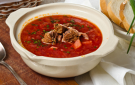 borscht with meat